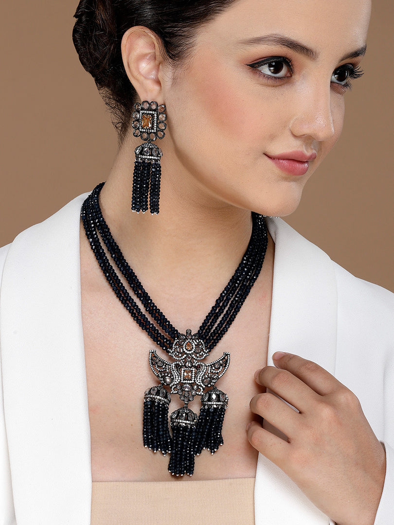 Maya Antique blue Pendant set