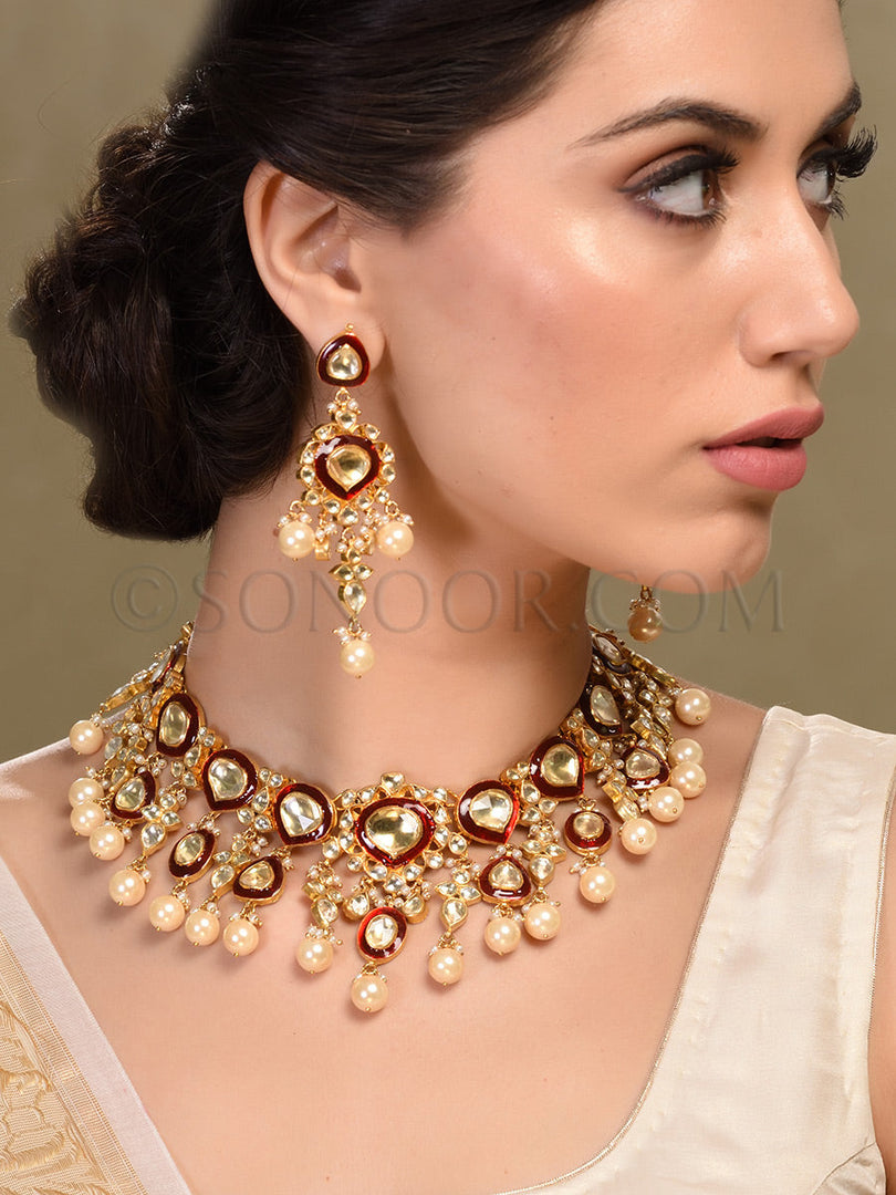 Tasu Meena Kari Necklace set