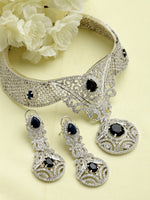 Load image into Gallery viewer, Kusni Czee Blue Stone Necklace Set

