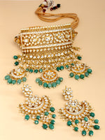 Load image into Gallery viewer, Ikshika Kundan Big Choker Necklace Set
