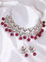 Load image into Gallery viewer, Prerna Citrine &amp; Ruby Necklace Set
