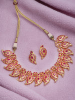 Load image into Gallery viewer, Charil Gold Plated Jadau Necklace Set
