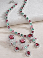 Load image into Gallery viewer, Sush Multi Color Long Pendant set
