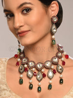 Load image into Gallery viewer, Neelam Victorian Big Size Necklace Set
