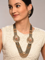Load image into Gallery viewer, Deemani Meenakari Long Necklace Set

